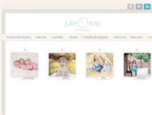 Tablet Screenshot of julierossphotography.com